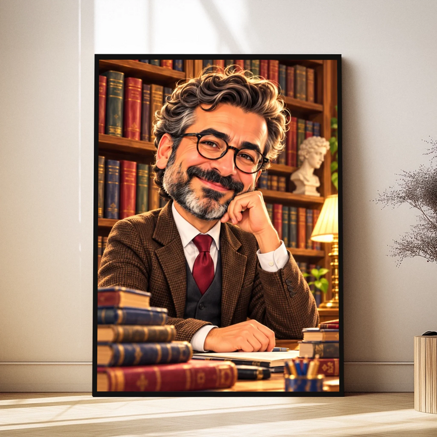 Türkçe / Edebiyat öğretmen karikatürü