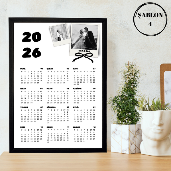 2026 Takvim Tabloları