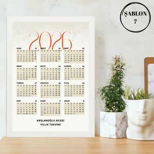 2026 Takvim Tabloları