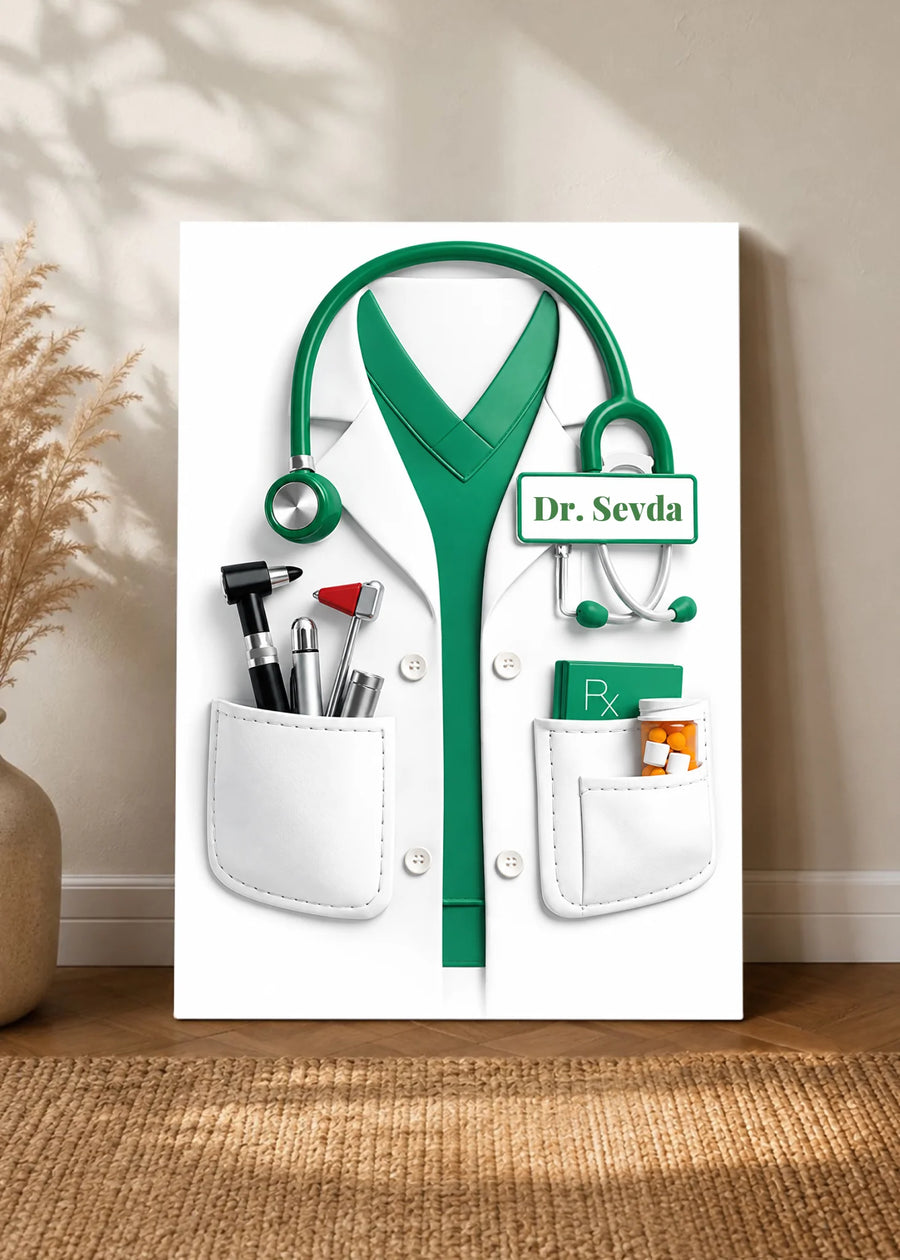 Kişiye Özel Doktor Kanvas Tablosu