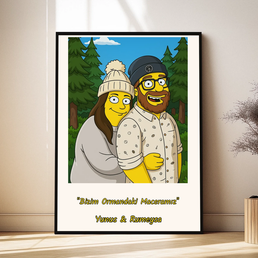 Kişiye Özel Simpson Tarzı Çift Tablosu
