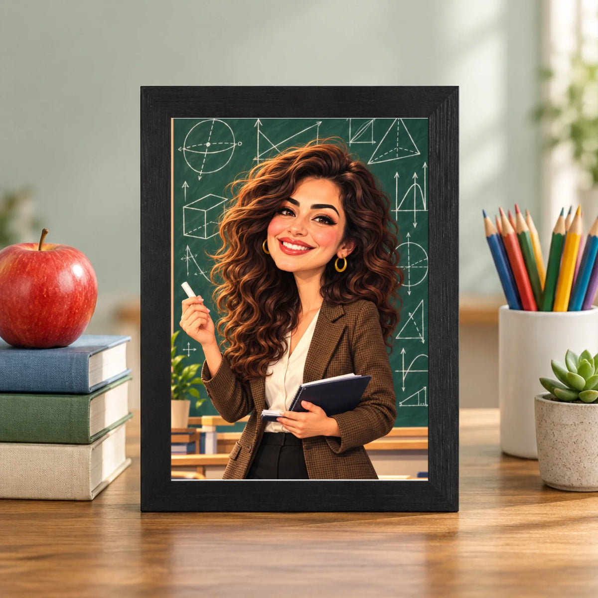 Öğretmen masasında – siyah