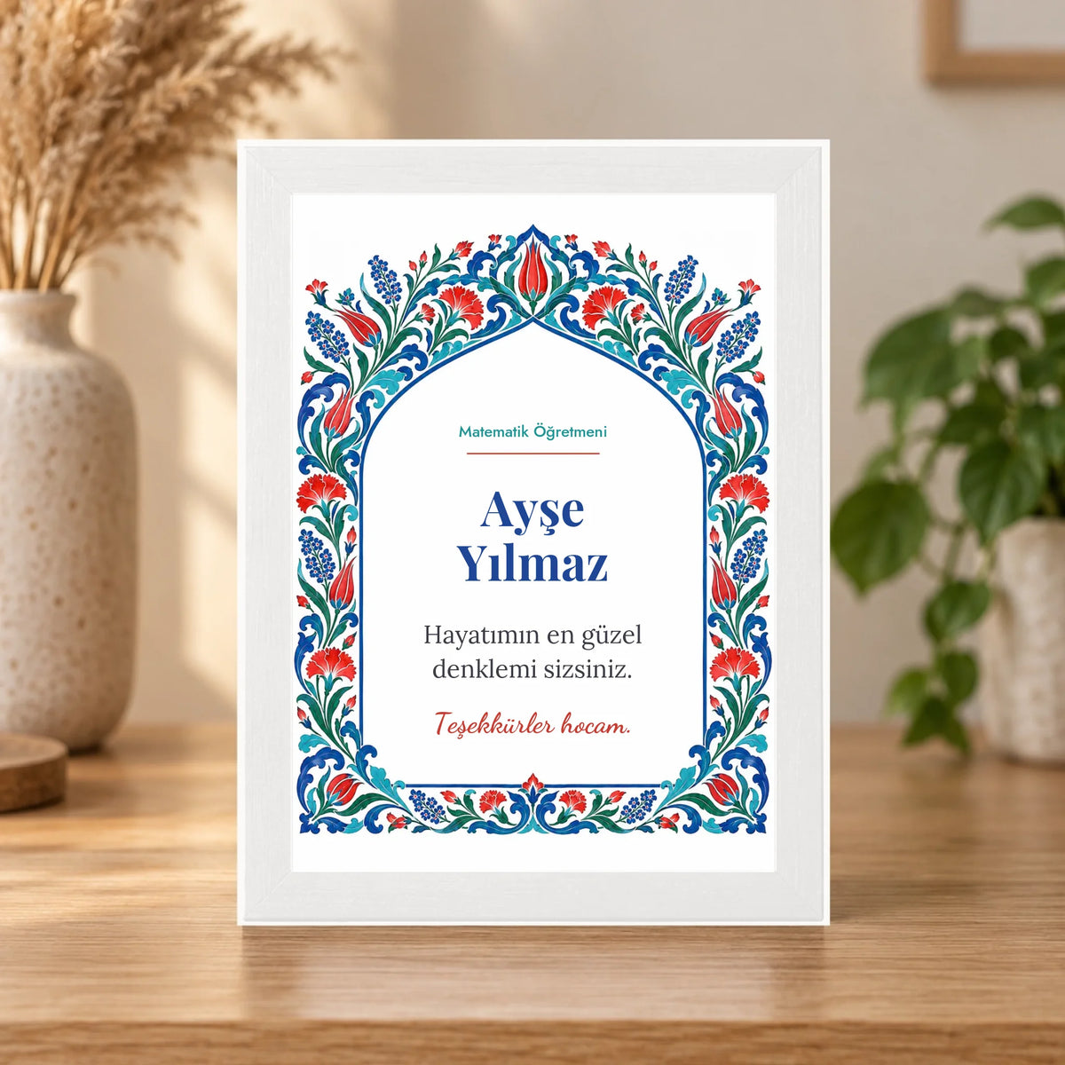 Masaüstü çerçeve – beyaz