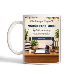 Kişiye Özel Müdür Yardımcısı Kupa Bardak
