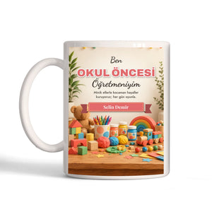 Kişiye Özel Okul Öncesi Öğretmeni Kupa Bardak