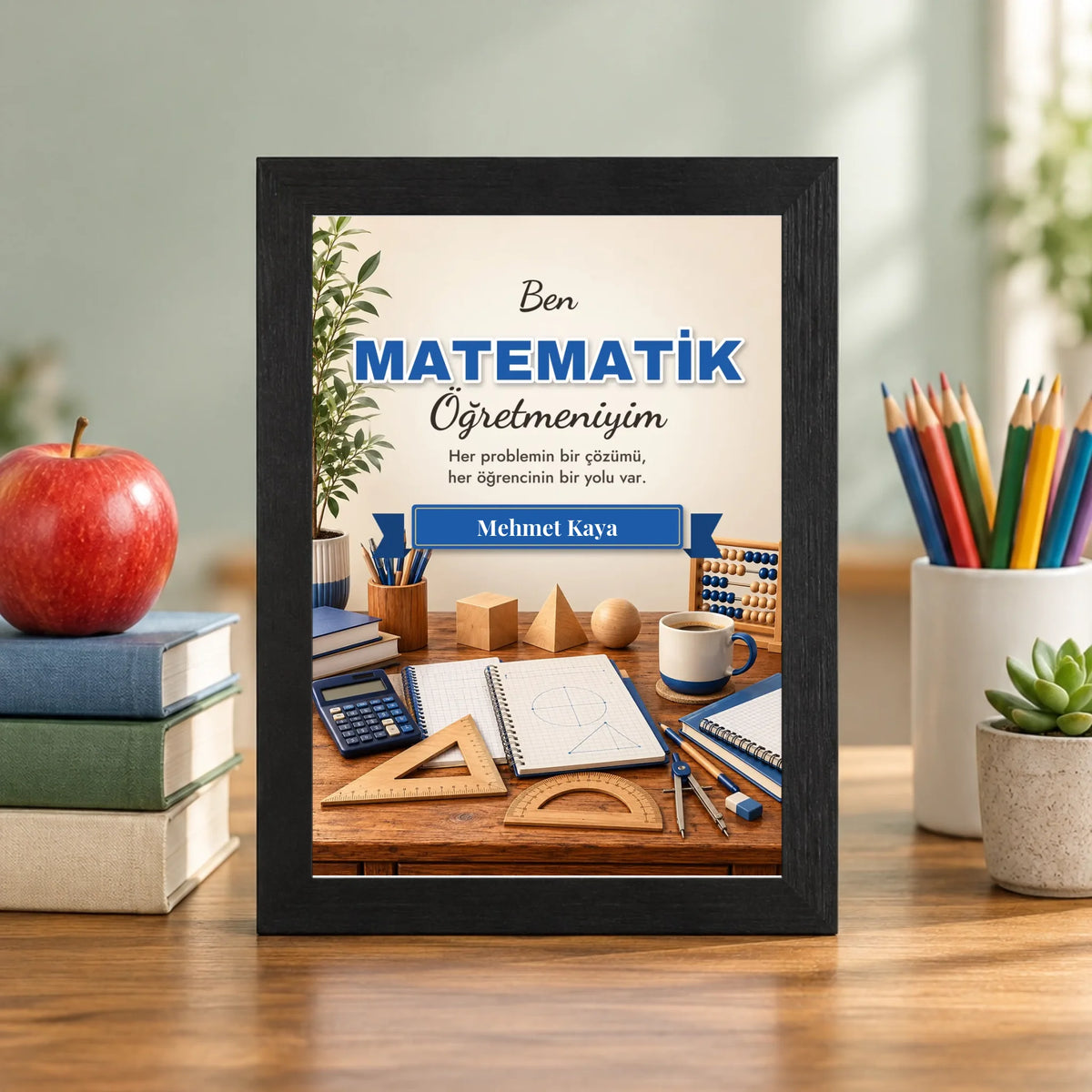 Öğretmen masasında – siyah