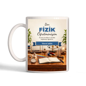 Kişiye Özel Fizik Öğretmeni Kupa Bardak