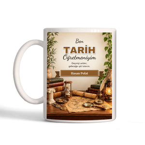 Kişiye Özel Tarih Öğretmeni Kupa Bardak