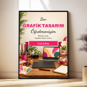 Kişiye Özel Grafik Tasarım Öğretmeni Tablosu