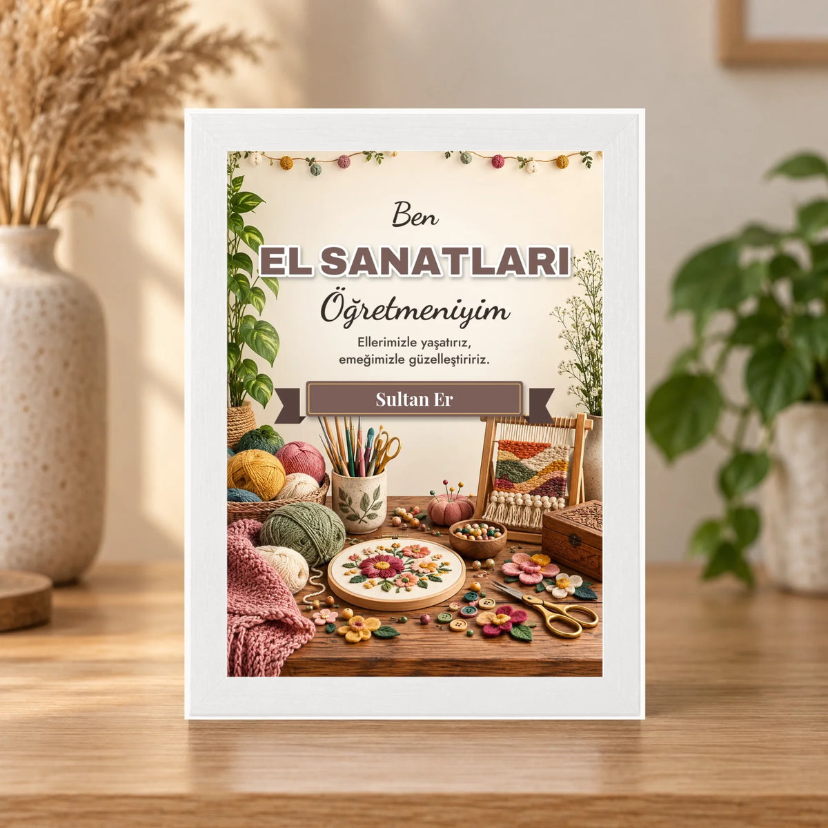 Masaüstü çerçeve – beyaz