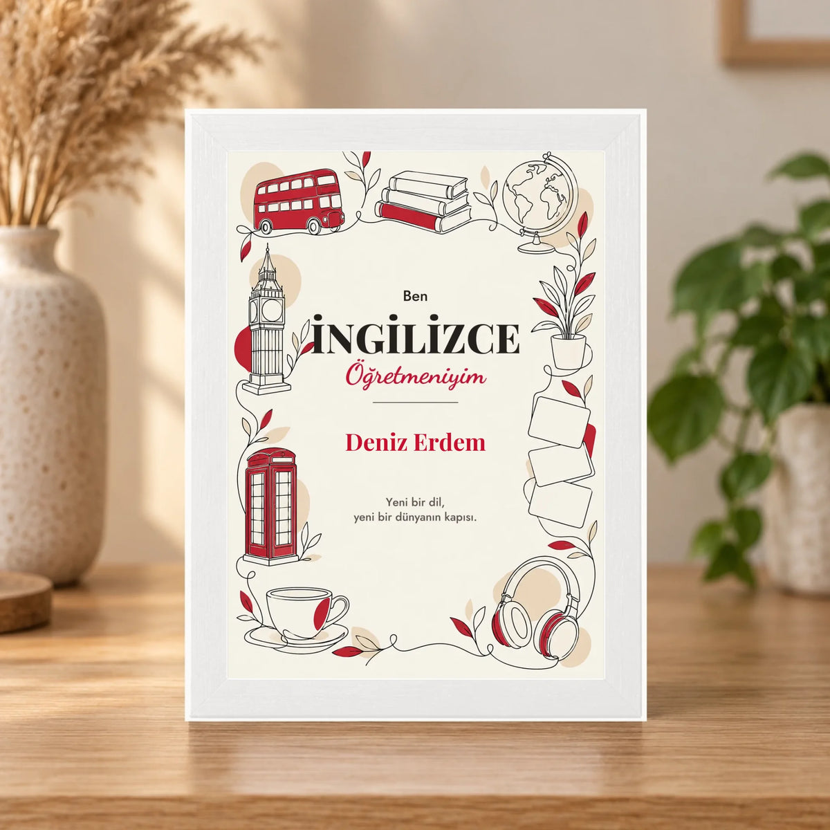 Masaüstü çerçeve – beyaz