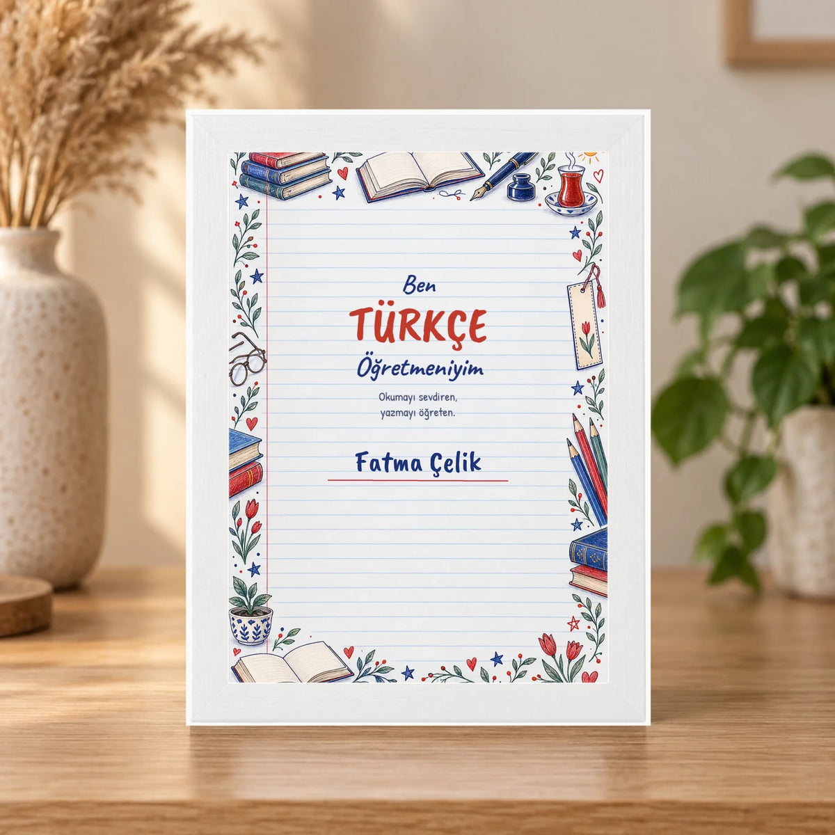 Masaüstü çerçeve – beyaz