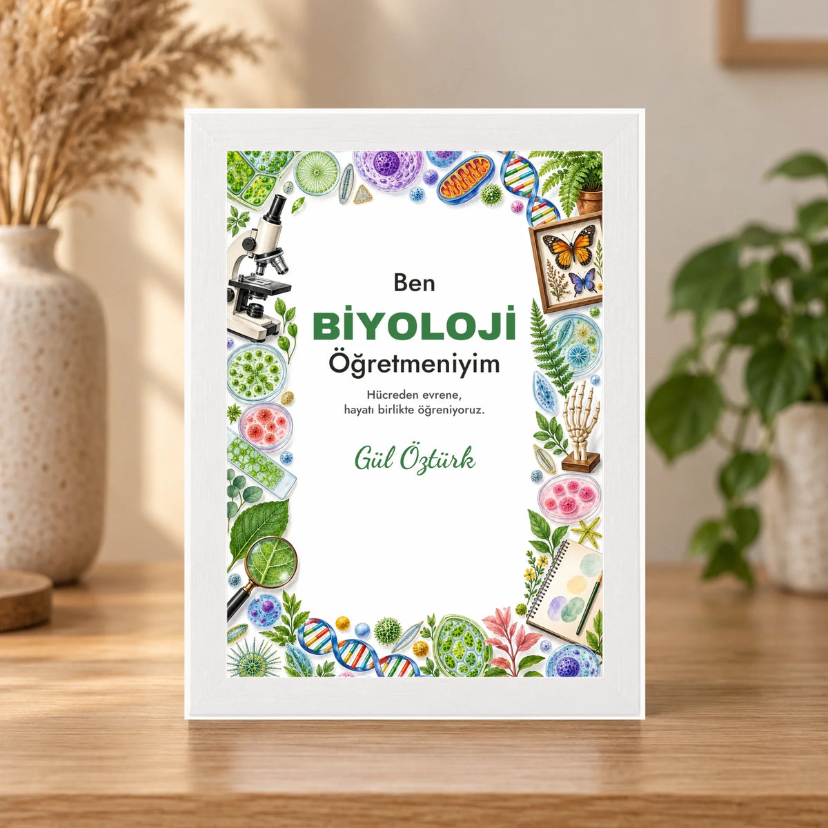 Masaüstü çerçeve – beyaz