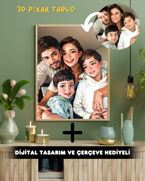 3D SEVGİ TABLOSU