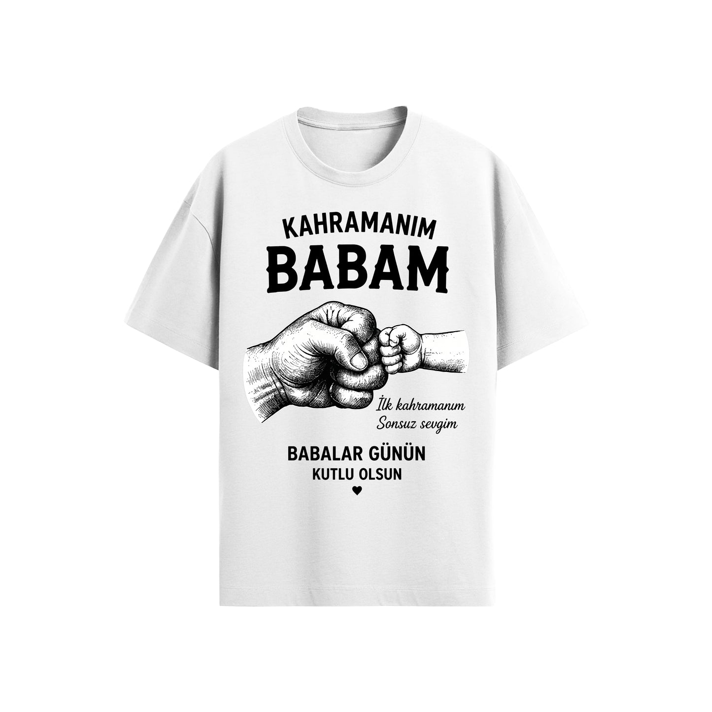 Babalar Günü 1 T-shirt Oversize